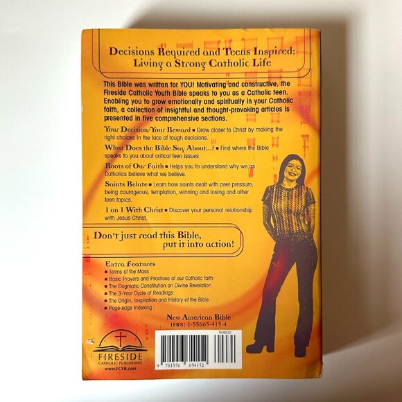 Fireside Catholic Youth Bible, New American Bible, Fireside Books Softcover Book - Picture 2 of 5